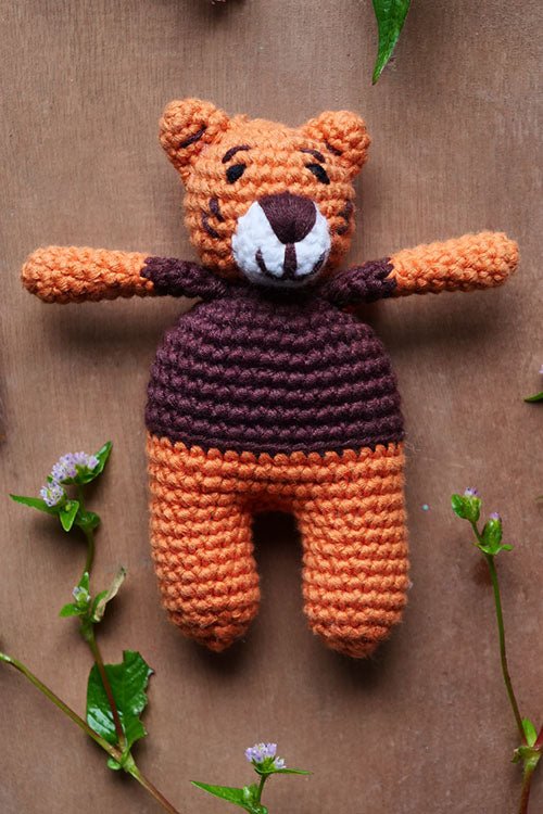 Himalayan Blooms Chrochet Tiger toys - HBty - ti - 00