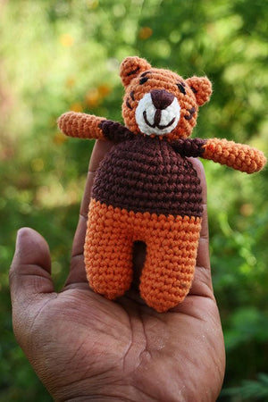 Himalayan Blooms Chrochet Tiger toys - HBty - ti - 00