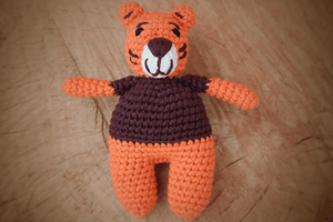 Himalayan Blooms Chrochet Tiger toys - HBty - ti - 00
