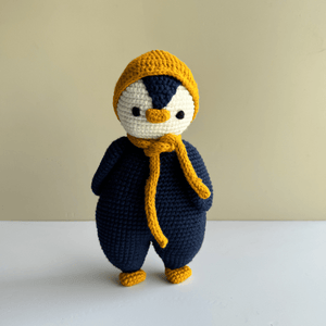 Himalayan Blooms Crochet Big Penguin Toy - Crochet Toy
