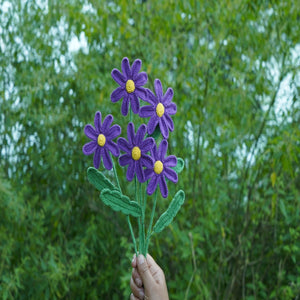 Himalayan Blooms Crochet Daisy Flower (Purple) - Crochet Toy