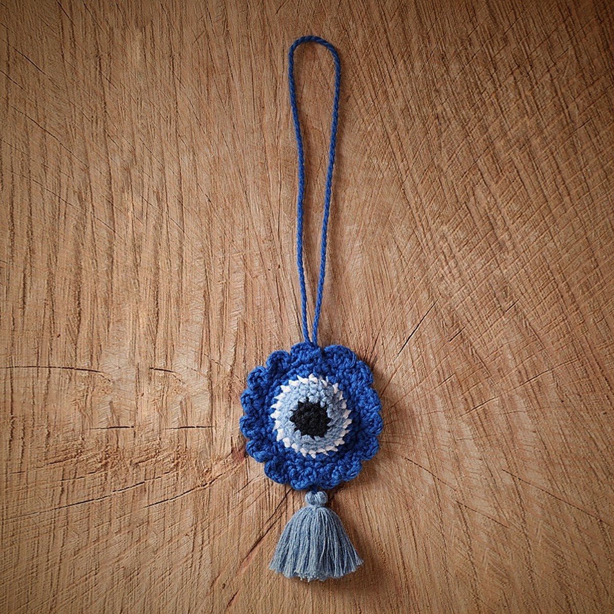 Himalayan Blooms Crochet Evil Eye Dangler - Crochet Toy