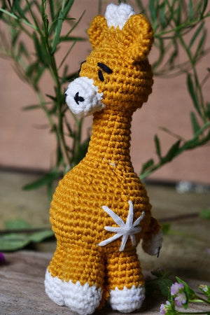 Himalayan Blooms Crochet Giraffe Toy - Crochet Toy