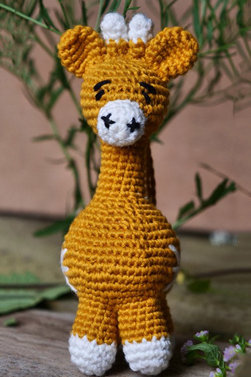 Himalayan Blooms Crochet Giraffe Toy - Crochet Toy