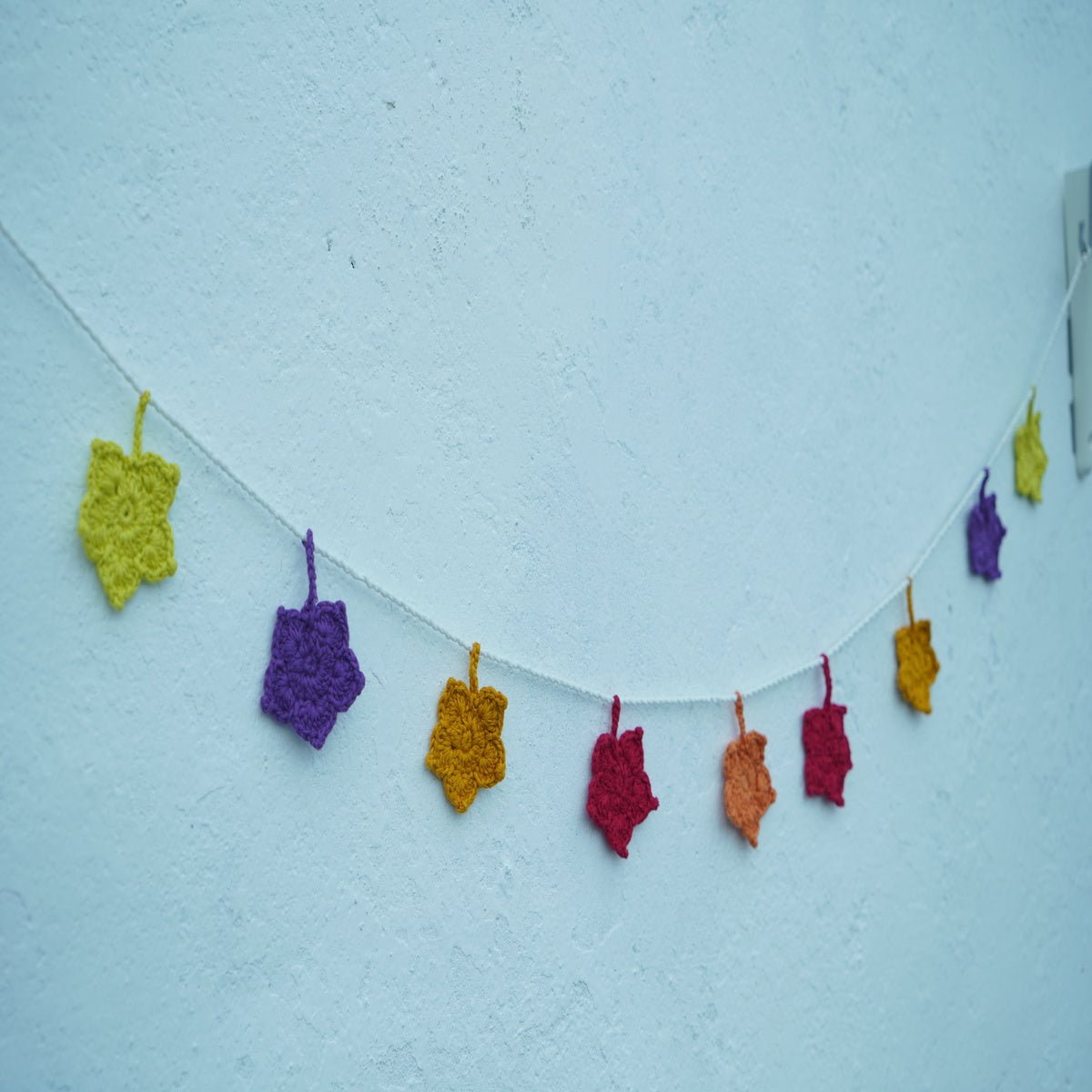 Himalayan Blooms Crochet Leaf Toran - Crochet Toy