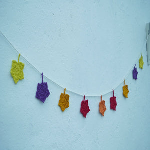 Himalayan Blooms Crochet Leaf Toran - Crochet Toy