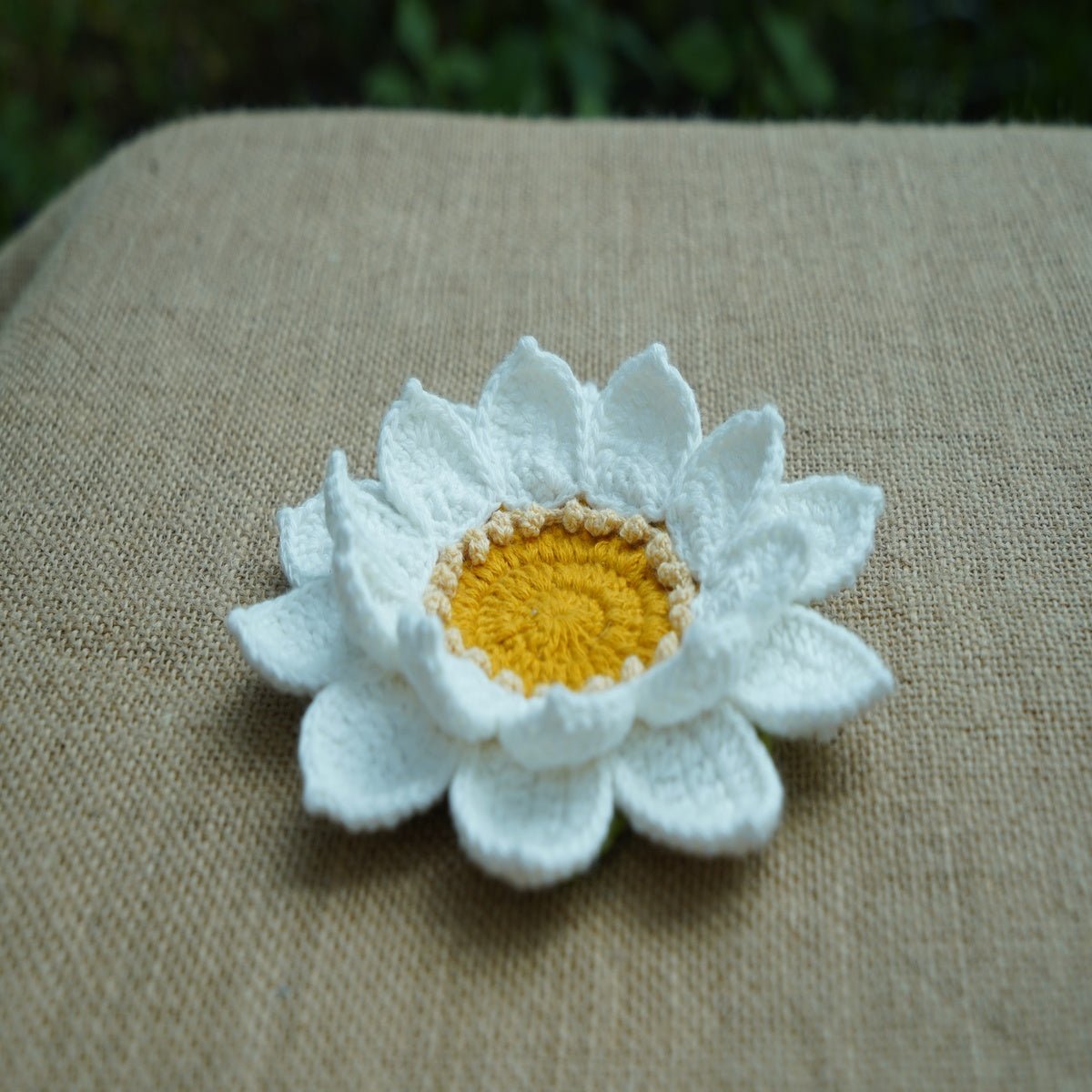 Himalayan Blooms Crochet Lotus Tea Light Holder and Rangoli - Tea light holder