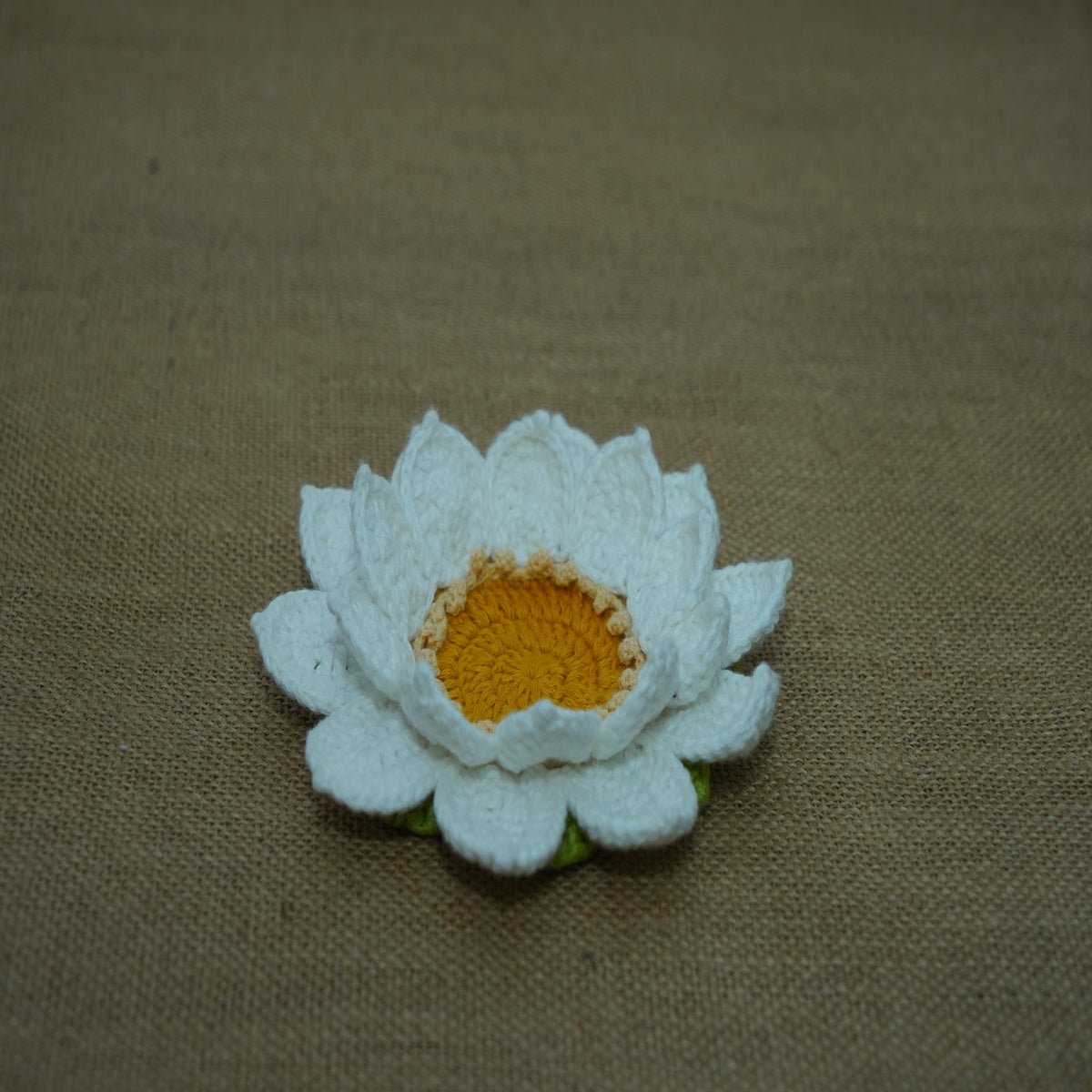 Himalayan Blooms Crochet Lotus Tea Light Holder and Rangoli - Tea light holder