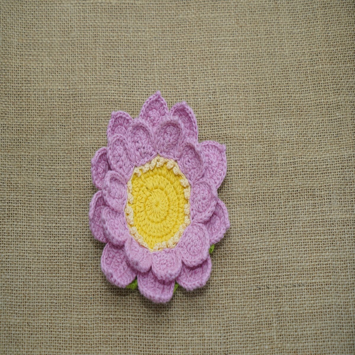 Himalayan Blooms Crochet Lotus Tea Light Holder and Rangoli - Tea light holder