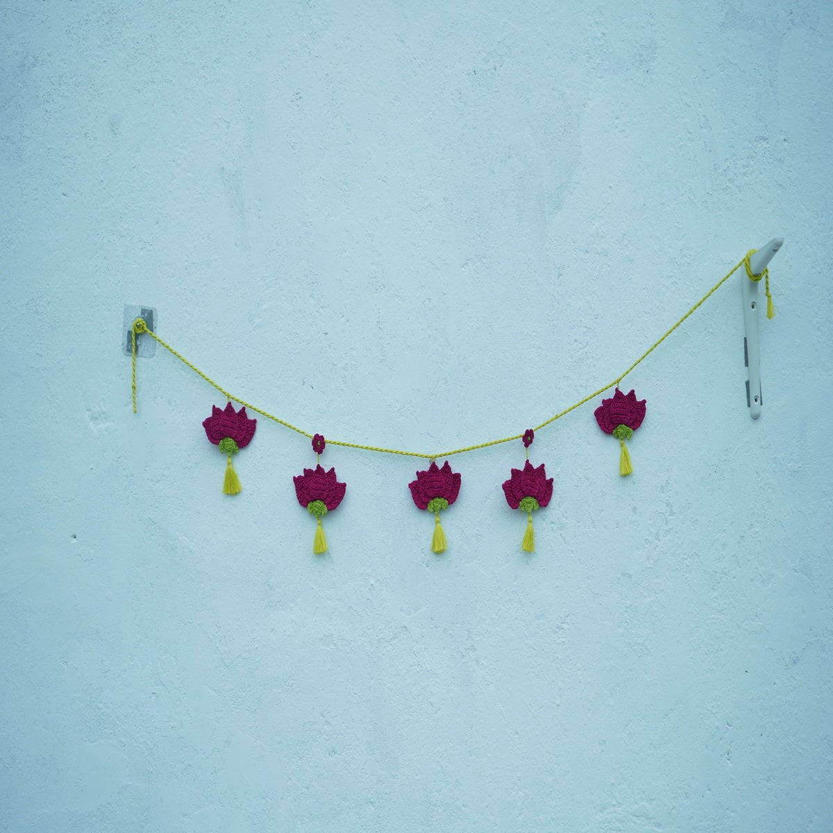 Himalayan Blooms Crochet Lotus Toran - Crochet Toy