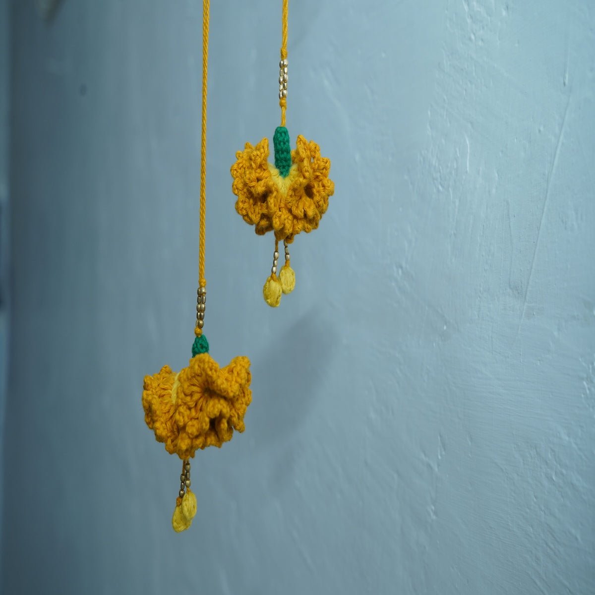 Himalayan Blooms Crochet Marigold Dangler - Crochet Toy