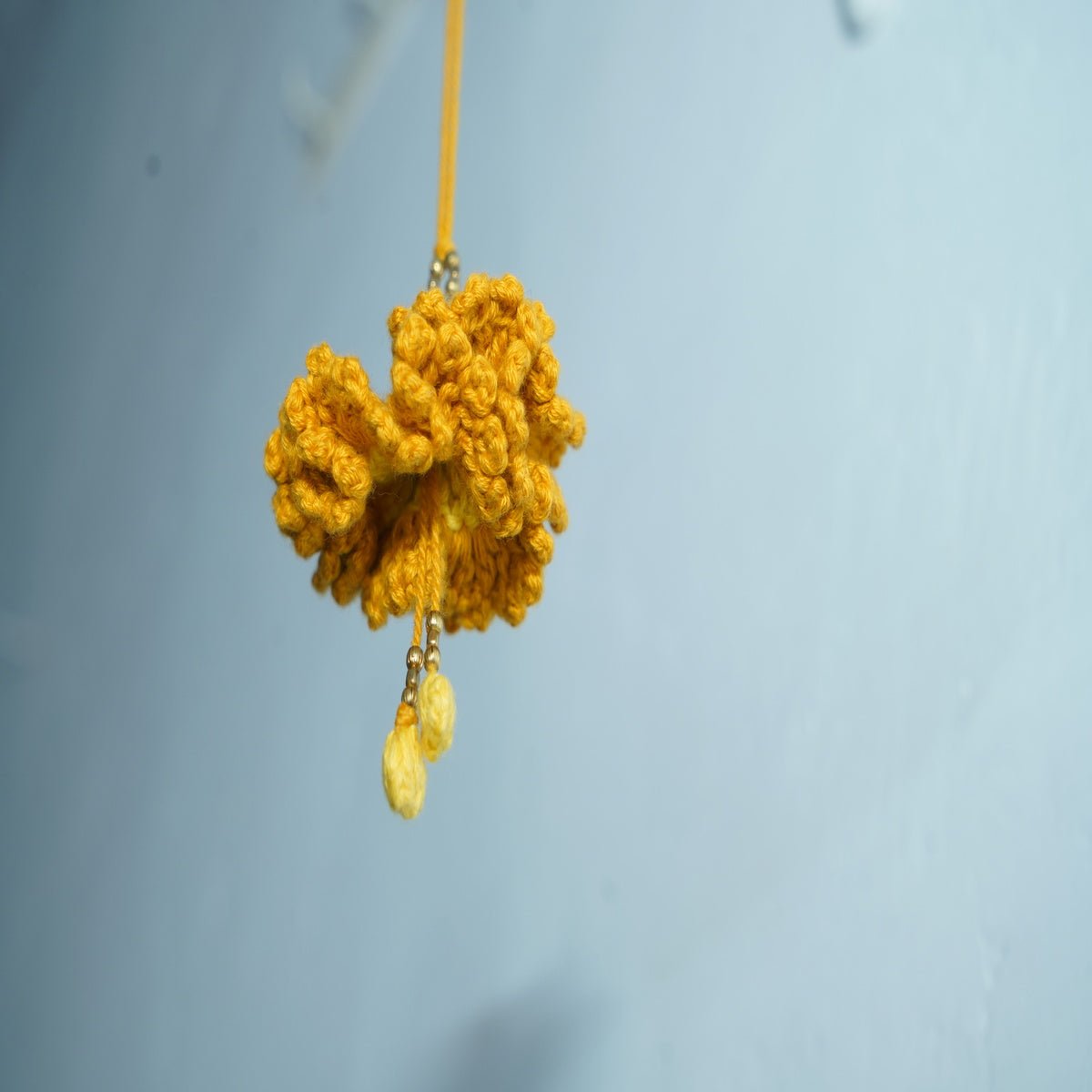 Himalayan Blooms Crochet Marigold Dangler - Crochet Toy