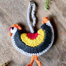 Himalayan Blooms Crochet Rooster Toy - Crochet Toy