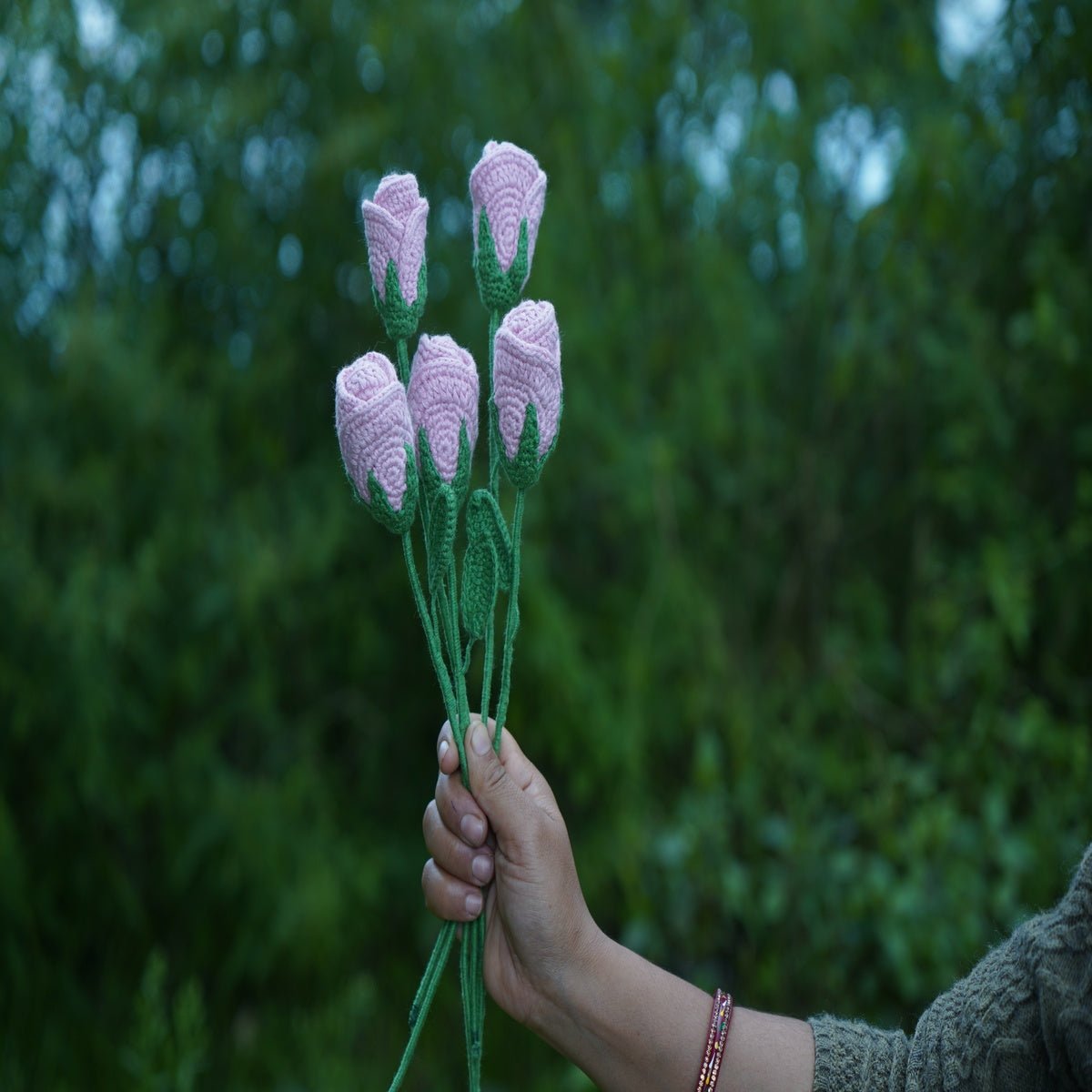 Himalayan Blooms Crochet Rose Flower (Pink) - Crochet Toy