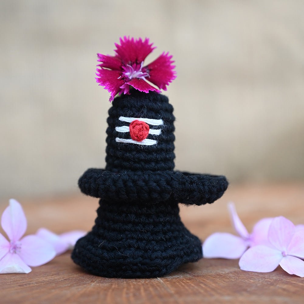 Himalayan Blooms Crochet Shivling Toy - Crochet Toy