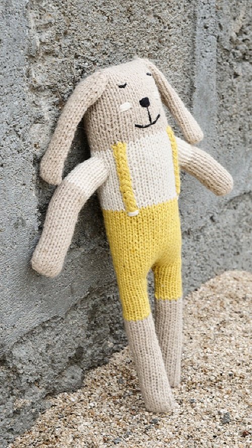 Himalayan Blooms Crochet Sleepy Bunny Toy - Crochet Toy