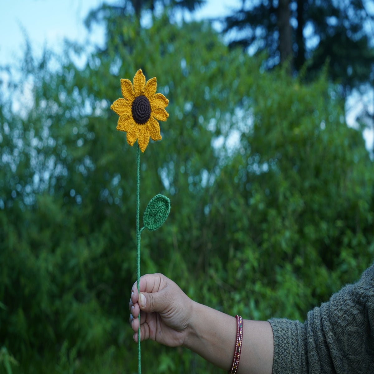 Himalayan Blooms Crochet Sunflower - Crochet Toy