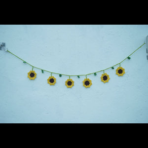Himalayan Blooms Crochet Sunflower Toran - Crochet Toy