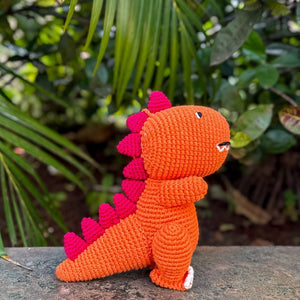 Himalayan Blooms Crochet T - Rex Toy - Crochet Toy