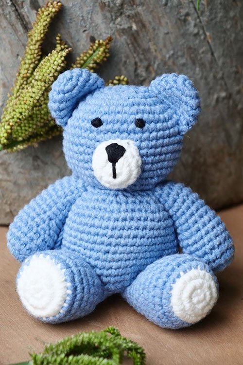 Himalayan Blooms Crochet Teddy Bear Toy - Crochet Toy