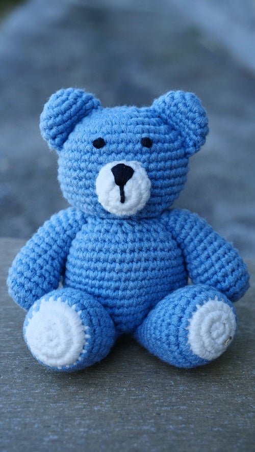 Himalayan Blooms Crochet Teddy Bear Toy - Crochet Toy
