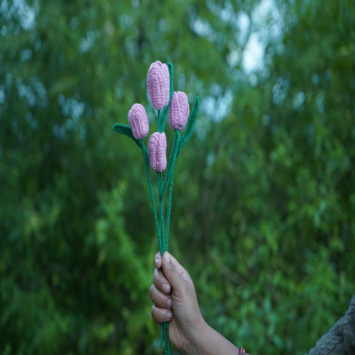 Himalayan Blooms Crochet Tulip Flower (Pink) - Crochet Toy