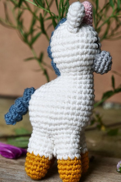 Himalayan Blooms Crochet Unicorn toy - Crochet Toy