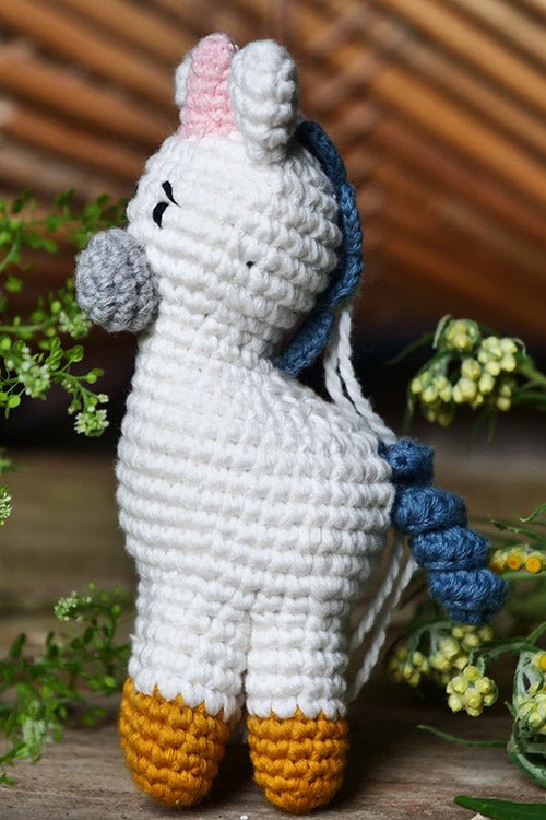 Himalayan Blooms Crochet Unicorn toy - Crochet Toy