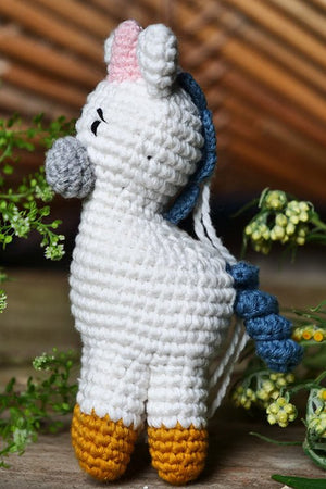 Himalayan Blooms Crochet Unicorn toy - Crochet Toy