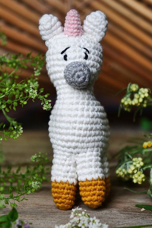 Himalayan Blooms Crochet Unicorn toy - Crochet Toy