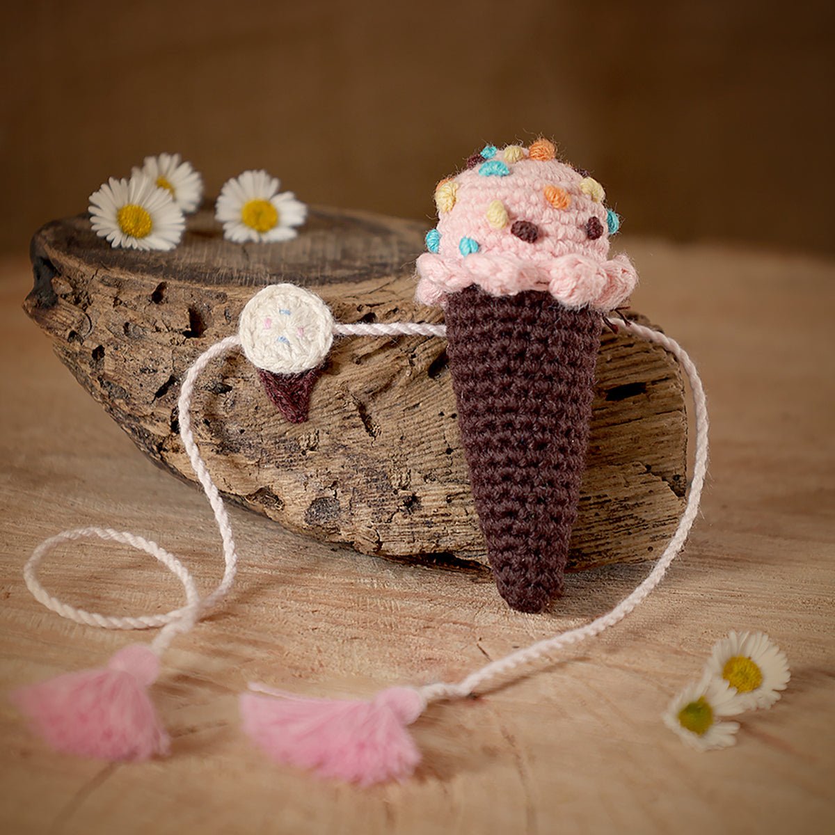 Himalayan Blooms Icecream Plush Toys and Rakhi - HBrtg - ic - 00