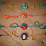 Himalayan Blooms Kids Rakhi combo - strawberry, penguin, tiger, baby dragon - HBpk4 - k3 - 00