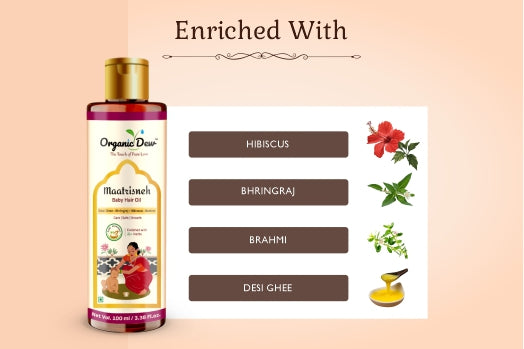 Organic Dew Maatrisneh Baby Hair Oil