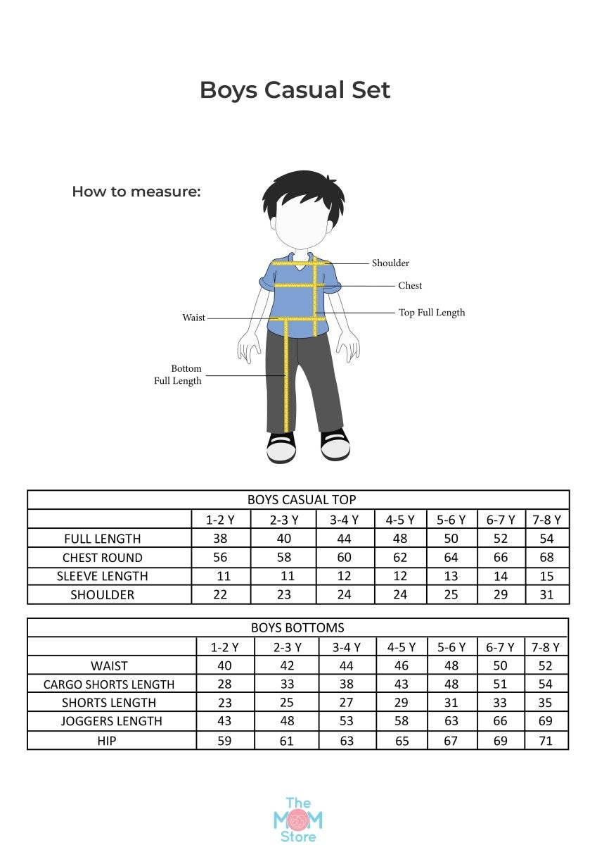 Holidays In Mountains Boys T-Shirt And Cargo Set - KCW-AN-HLGO-1-2