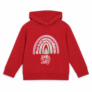 Holly Jolly Hooded Sweatshirt - 0-6 Months Kids Winter Hoodies