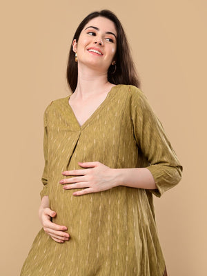 Honey Haze Maternity and Nursing Co Ord Set - S Maternity Co-ord Set
