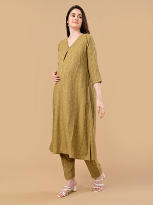 Honey Haze Maternity and Nursing Co Ord Set - S Maternity Co-ord Set