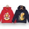 Hooded Sweatshirt Combo of 2-Dino Trip-Rockstar Dino - KS2-DTRKS-0-6