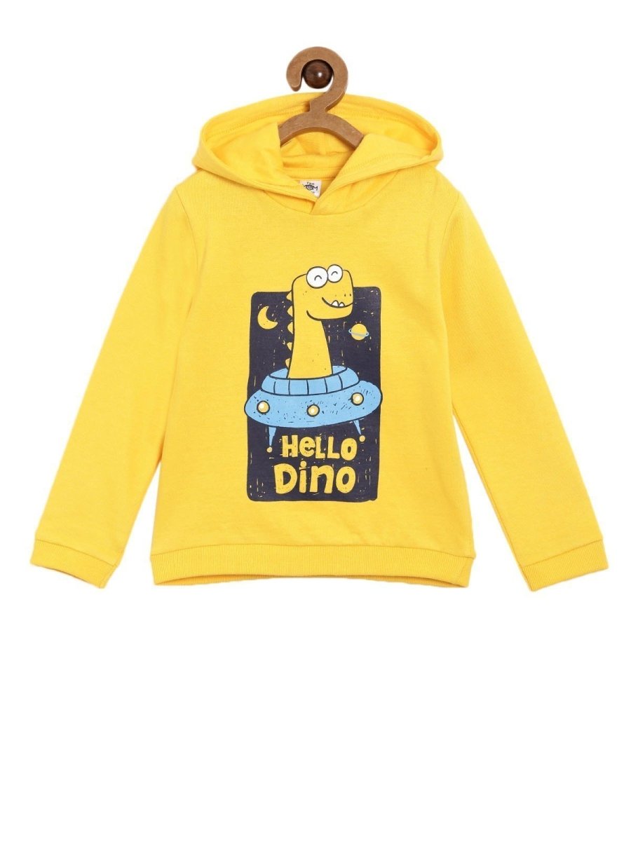Hooded Sweatshirt Combo of 2-Hello Dino-Little Monster - KDSWT-2-HDLM-0-6
