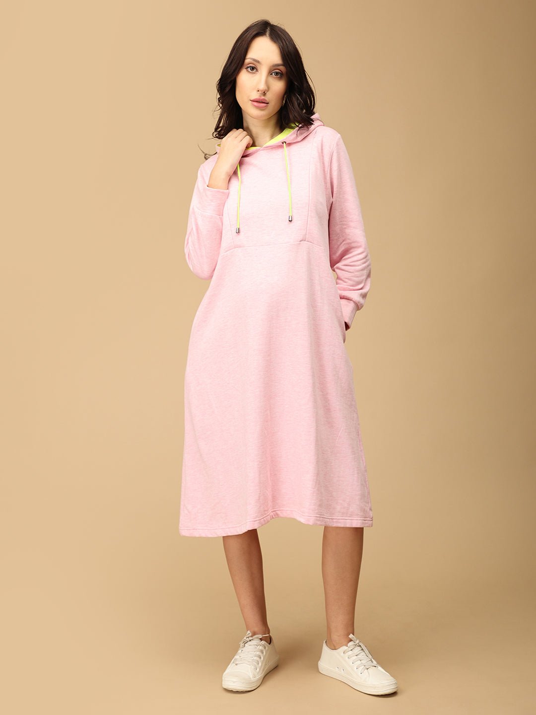 Hoodie & Hug Maternity and Nursing Hoodie Dress - DRS - SD - HDHG - S