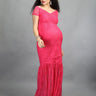 Hot Pink Maternity Dress - DRS-HTPNK-S