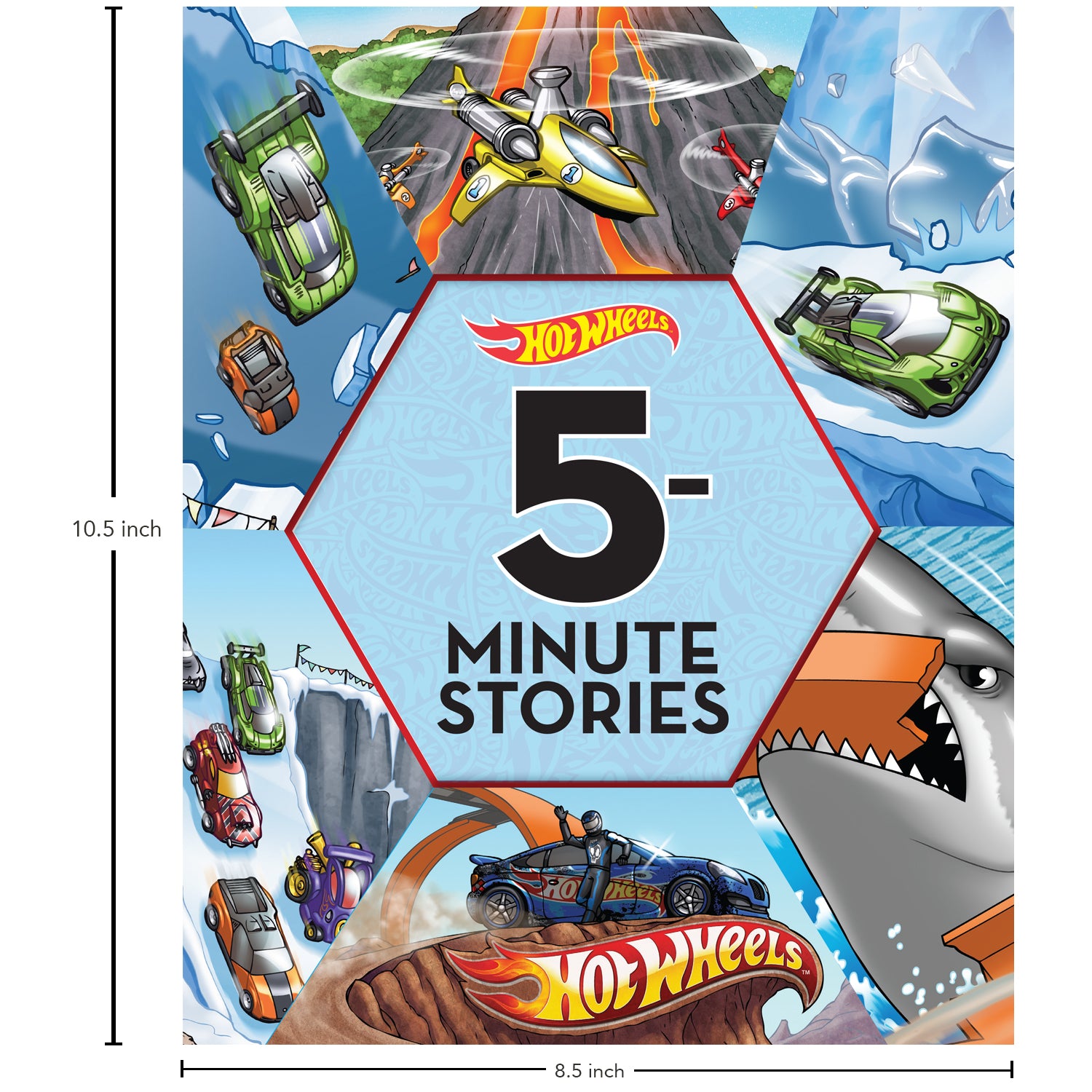 Parragon Publishing Hot Wheels: 5-Minute Stories Book | Car Race Stories Collection | for 6 to 8 Year's Old