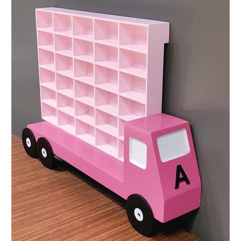 House of Zizi Monster Truck |Garage car Organizer for Kids 30 in Slots - HOZMTCO_ - 01