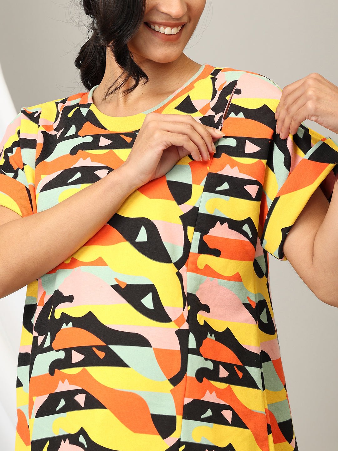 Hue Haven Maternity and Nursing Sweatshirt Co - Ord Set - MWW - SD - HUHVN - M