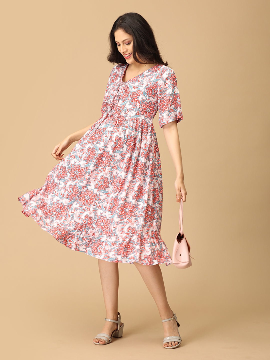 Hue Hub Maternity and Nursing Dress - DRS - SK - HUHB - S
