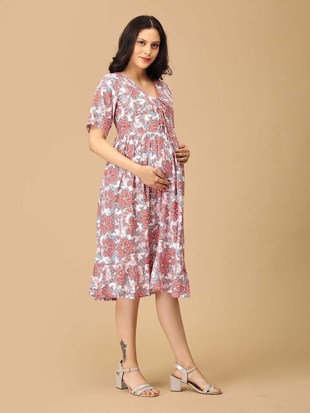 Hue Hub Maternity and Nursing Dress - DRS - SK - HUHB - S