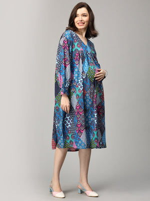 Hue - La - La Maternity and Nursing Dress - DRS - SK - HUEL - S