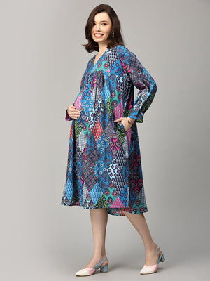 Hue - La - La Maternity and Nursing Dress - DRS - SK - HUEL - S