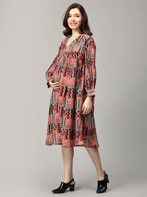Hue's That Girl Maternity and Nursing Dress - DRS - SK - HUTG - S