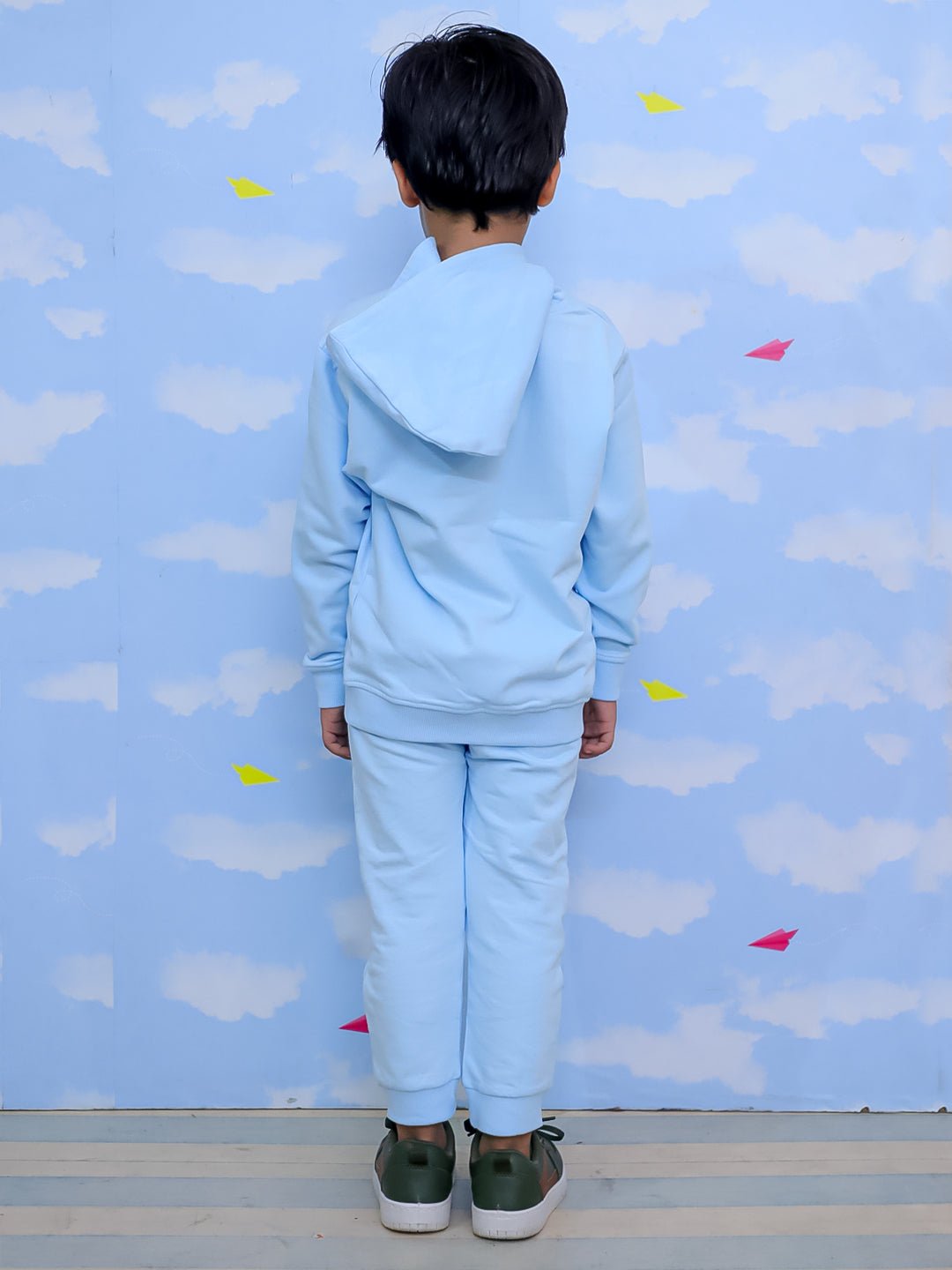 Hug Me Zipper Jacket & Light Blue Sweatpants Combo - KWW - AN - HMLB - 0 - 6